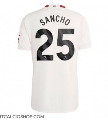 Manchester United Jadon Sancho #25 Terza Maglia 2023-24 Manica Corta
